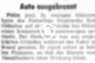 Auto ausgebrannt