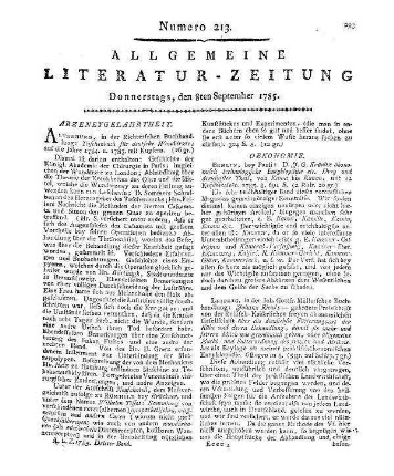 Stats-Anzeigen. H. 28. Gesammelt ... von A. L. Schlözer. Göttingen: Vandenhoeck [1785]