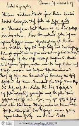 Postkarte vom 17.04.1907