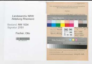 Entnazifizierung Otto Fischer , geb. 26.01.1893 (Oberstleutnant)
