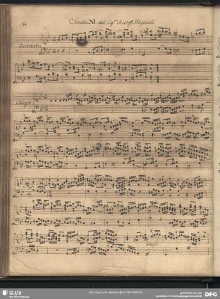 Sonata XI. ... Wagenseil
