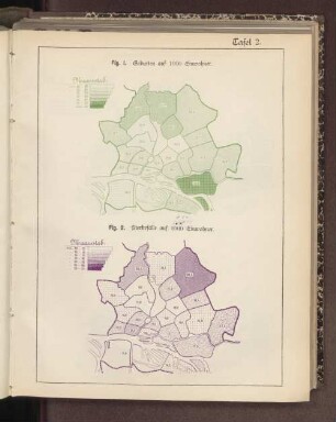 Tafel 2. Fig. 2. Sterbefälle auf 1000 Einwohner.