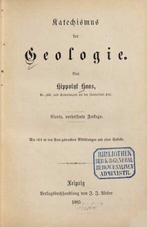 Katechismus der Geologie