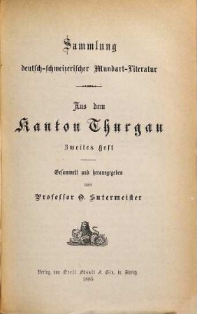Schwizer-Dütsch : Sammlung deutsch-schweizerischer Mundart-Literatur, 33