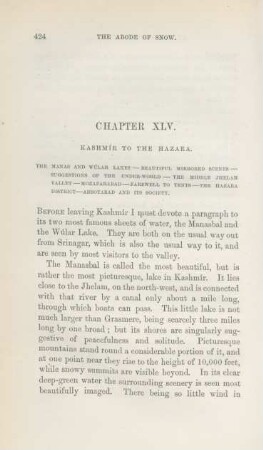 Chapter XLV. Kashmír to the Hazara
