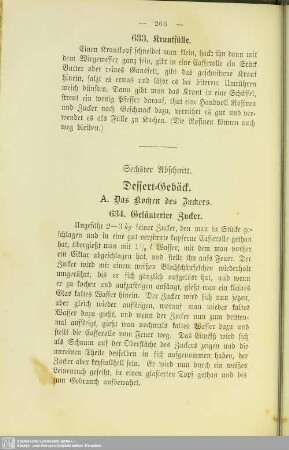 Sechster Abschnitt. Dessert-Gebäck
