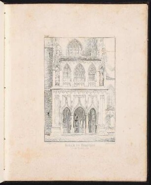 Suppl. 5. Vorhalle der Brautthüre an der Lorenzkirche. - Sankt Lorenz, Nürnberg