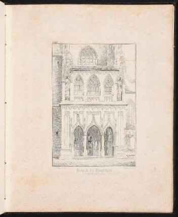 Suppl. 5. Vorhalle der Brautthüre an der Lorenzkirche. - Sankt Lorenz, Nürnberg