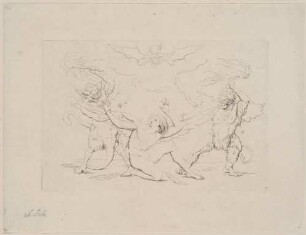 Fantasien, Blatt 5: Des Genius’ Geißelung (Des Genius’ Leiden)