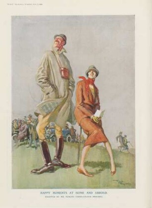 Happy moments at home and abroad. (Snapped by Mr. Punch's three-colour process.)