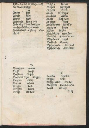 Das drit teil diß büchlins ist der vocabularius.