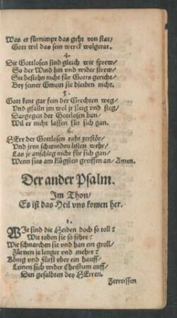 Der ander Psalm.