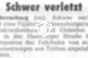 Schwer verletzt