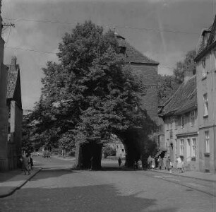 Stralsund. Kniepertor, Ansicht stadtauswärts