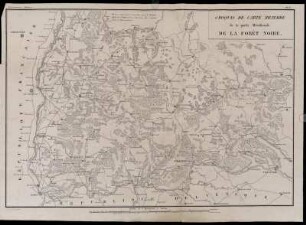 Pl. XI. Croquis de Carte Militaire de la partie Méridionale De La Forèt Noire.