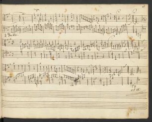 Stücke für Tasteninstrument. Fragmente; cemb; A-Dur