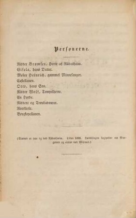 Bernhard Sev. Ingemanns Samlede Skrifter, 1. Afdelings. Dramatiske Digte