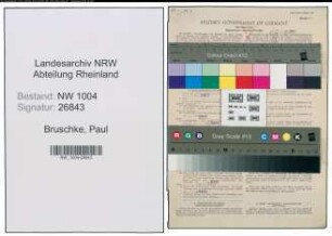 Entnazifizierung Paul Bruschke , geb. 16.11.1895 (Strassenbahnfahrer)