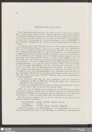 Bemerkungen Zur Optik