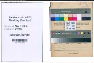 Entnazifizierung Heinrich Schlueter , geb. 11.04.1909 (Rechtsanwalt)