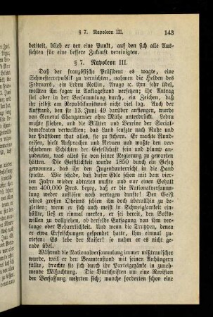 143-147, § 7. Napoleon III.