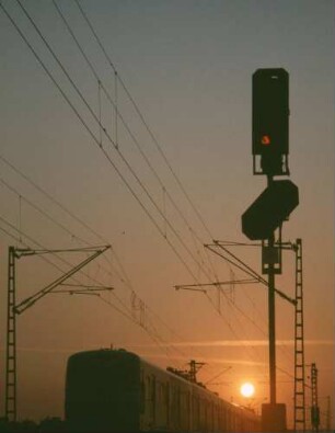Stuttgart Weilimdorf elTw Baureihe 420 Blocksignal