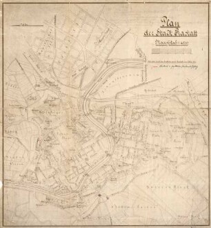 Plan der Stadt Rastatt