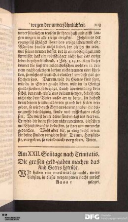 LXIV. Am XXII. Sonntage nach Trinitatis.