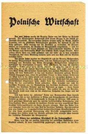 Antipolnische Propagandaschrift anlässlich der Volksabstimmung in Oberschlesien