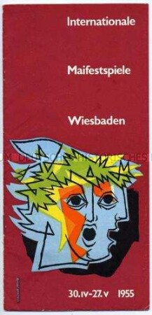 Programm der Internationalen Maifestspiele in Wiesbaden 1955