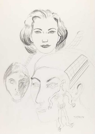 Portrait-Studie einer jungen Frau