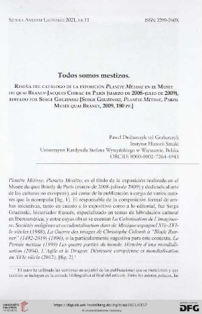 11: Todos somos mestizos