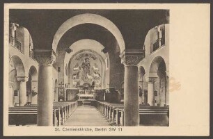Ansichtskarte Blick in die "St. Clemens-Kirche"
