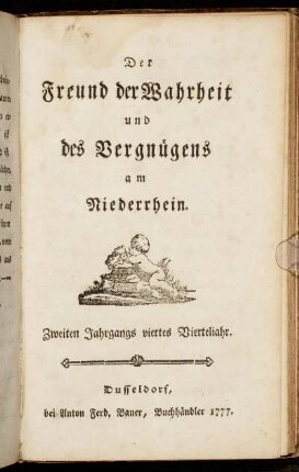 Zweiten Jahrgangs viertes Vierteljahr.