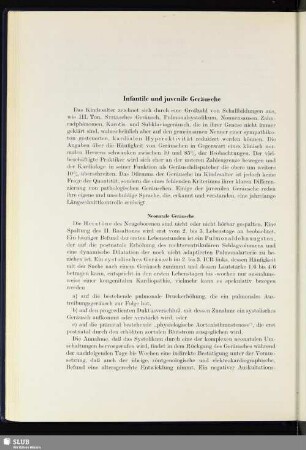 Infantile und juvenile Geräusche