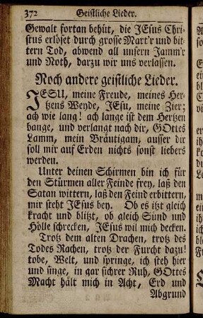 Noch andere geistliche Lieder