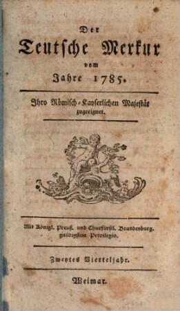 Der teutsche Merkur. 1785,2, 1785, 2 = Bd. 50