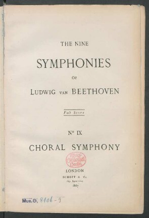 No. 9: Choral symphony