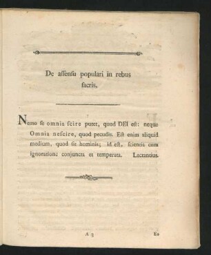 De assensu populari in rebus sacris.