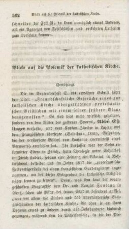 362-383 Blicke auf die Polemik der katholischen Kirche : Fortsetzung
