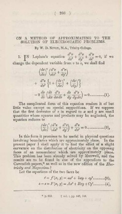 On a method of approximating to the solution of electrostatic problems.