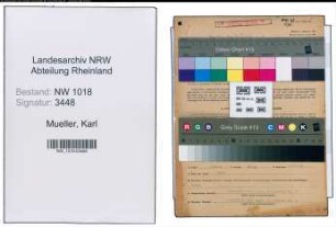 Entnazifizierung Karl Mueller , geb. 09.02.1895 (Schreiner)