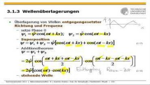 3.1 Schwingungen und Wellen (Fortsetzung)