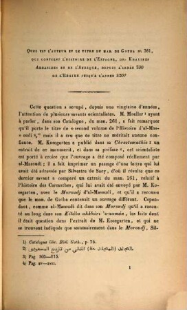 Notices sur quelques manuscrits arabes