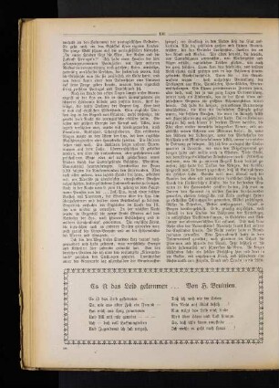 Gedicht: Es ist das Leid gekommen ...