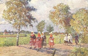 Wendischer Kirchgang in Schleife : Kleidung - Schleifer Tracht. Wendischer Kirchgang.
