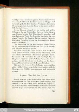 Ewiger Wandel der Dinge