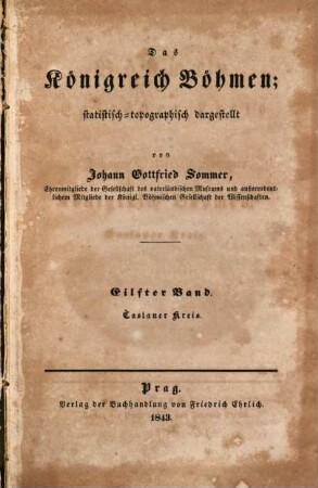 Das Königreich Böhmen : statistisch-topographisch dargestellt, 11. Caslauer Kreis