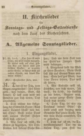 II. Kirchenlieder