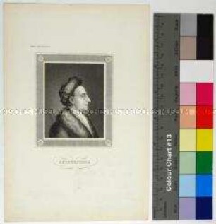 Porträt des deutschen Dichters Heinrich Wilhelm von Gerstenberg